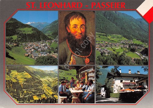 Cartolina St. Leonhard Passeier vedute 2003 (Bolzano)