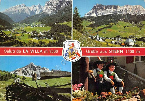 Cartolina Stern vedute varie 1980 animata bambini in costume stemma …