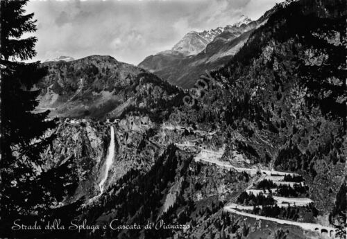Cartolina Strada dello Spluga Cascata di Pianazzo