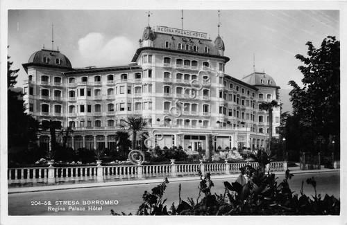 Cartolina Stresa Borromeo Hotel Regina Palace Ed. Brunner