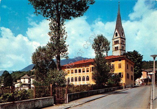Cartolina Strigno Valsugana panorama parziale 1974