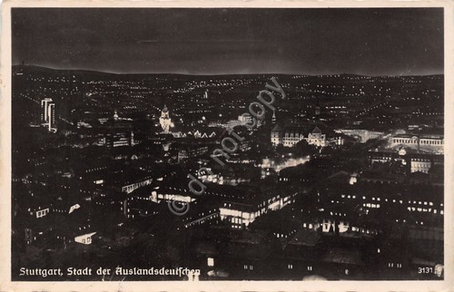 Cartolina Stuttgart Stadt der Auslandsdeutschen 1939