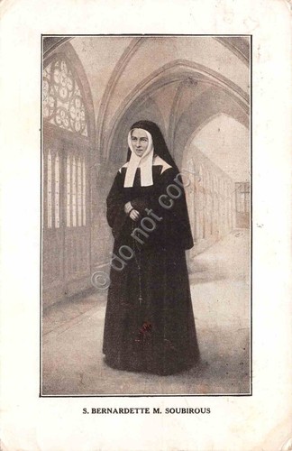 Cartolina Suor Bernadette M. Soubirous Unione Italiana Trasporto Ammalati 1935