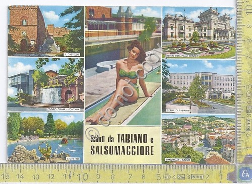 Cartolina Tabiano e Salsomaggiore Saluti da 1972