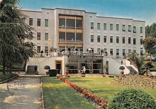 Cartolina Tabiano terme Stabilimento Cure termali reparto Cosmetologia 1983