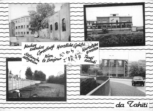 Cartolina Tahiti multi views 1988