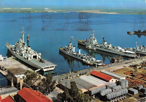 Cartolina Taranto Stazione Torpediniere 1970 nave
