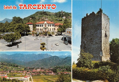 Cartolina Tarcento vedute varie paese panorama