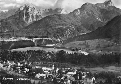 Cartolina Tarvisio Panorama 1955