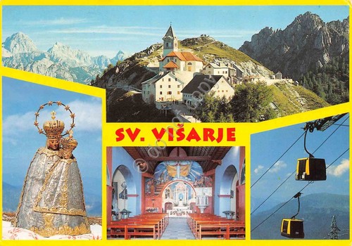 Cartolina Tarvisio Santuario di Monte Lussari 2003