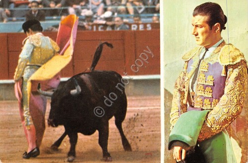 Cartolina Tauromachia Bull Matador Antonio Ordonez Chicuelina 1965