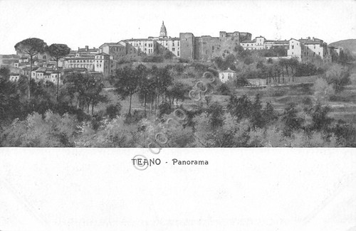 Cartolina Teano panorama anni '20