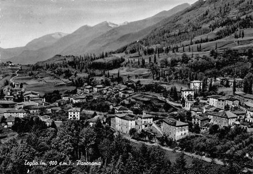 Cartolina Teglio Panorama 1956