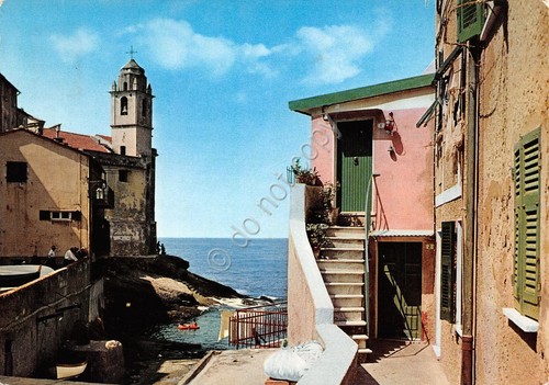 Cartolina Tellaro Chiesa S. Giorgio (La Spezia)