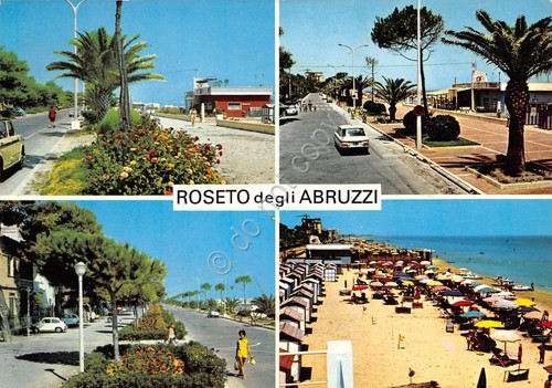 Cartolina Teramo Roseto degli Abruzzi vedutine