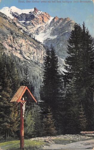 Cartolina Tirolo Ortler Crocefisso 1938
