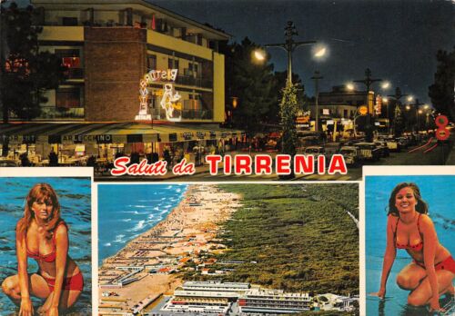 Cartolina Tirrenia Pin up Vedutine