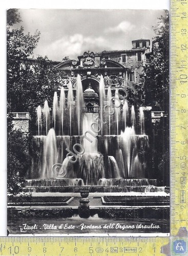 Cartolina Tivoli - Villa d'Este - Fontana - 1955 (Roma)