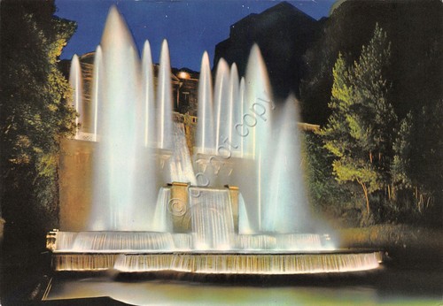 Cartolina Tivoli Villa D'Este Fontana dell'Organo Anni '70