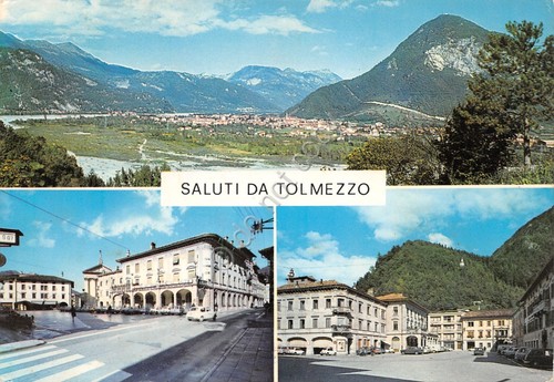 Cartolina Tolmezzo vedute e panorama 1968