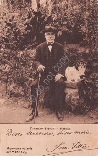Cartolina Tommaso Tittoni Statista