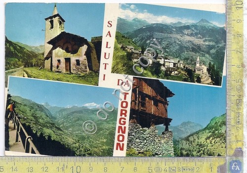 Cartolina Torgnon vedute varie 1972 (Aosta)