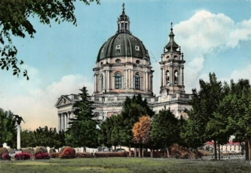 Cartolina Torino Basilica di Superga Ed SAF