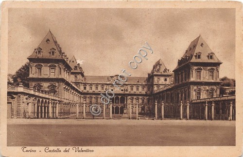 Cartolina Torino Castello del Valentino