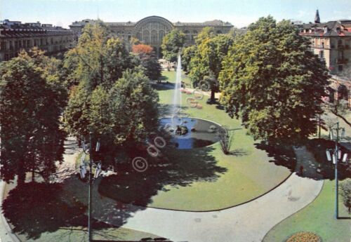 Cartolina Torino Giardini Stazione Porta Nuova Ed Sacat