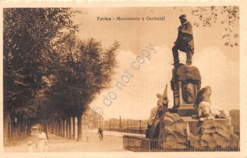 Cartolina Torino Monumento a Garibaldi anni '30