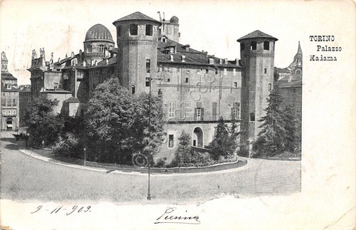 Cartolina Torino Palazzo Madama 1909