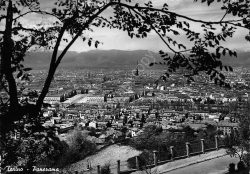 Cartolina Torino Panorama 1949