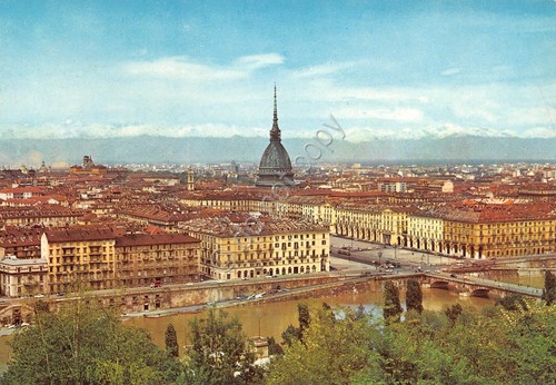 Cartolina Torino Panorama Centenario Unità Italia 1961