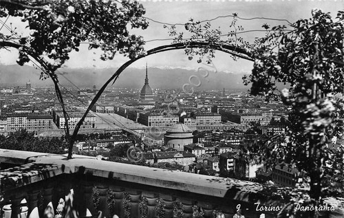 Cartolina Torino Panorama Ediz. SACAT 1949