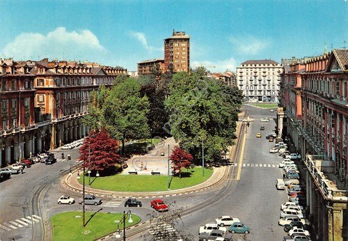 Cartolina Torino Piazza Statuto 1970