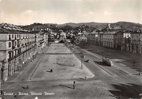 Cartolina Torino Piazza Vittorio Veneto ED SACAT 1958