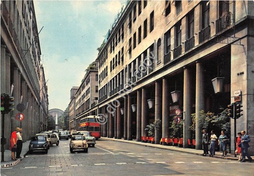 Cartolina Torino Via Roma 1967