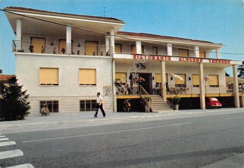 Cartolina Torre Beretti Albergo Ristorante Torrese