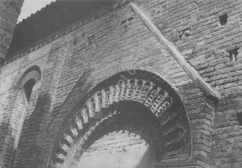 Cartolina Torre di Palme Chiesa S. Agostino Particolare
