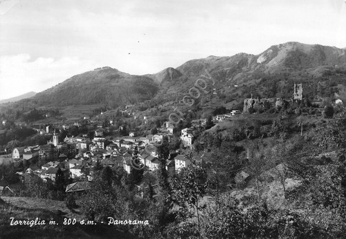 Cartolina Torriglia panorama 1975 (Genova)