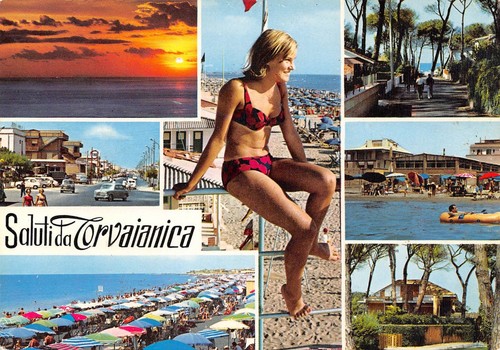 Cartolina Torvaianica Pin Up Vedutine