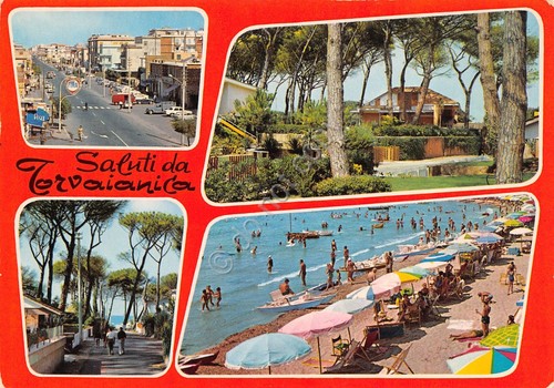 Cartolina Torvaianica vedute (Roma)