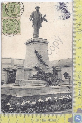 Cartolina Tournai- Monument Gallait- Vg Belge Congo - 1908