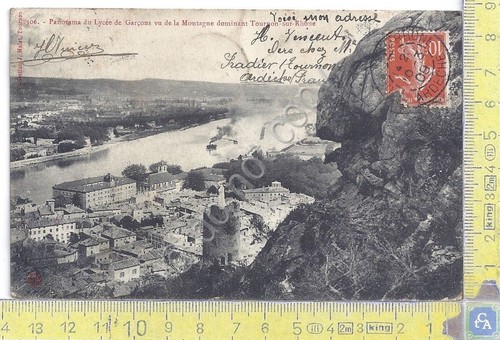 Cartolina Tournon - Lycee de garcons - Vg France Congo …