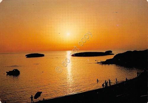 Cartolina Tramonto a S'Archittu Cuglieri Oristano