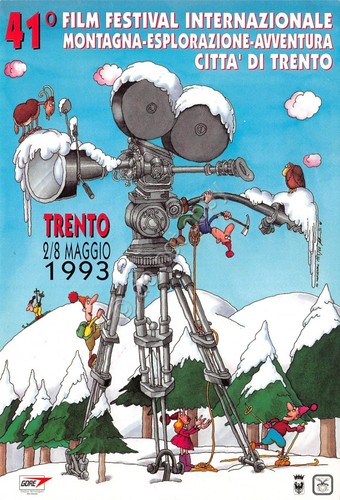 Cartolina Trento 41 film festival montagna timbro filatelico 1993 n. …