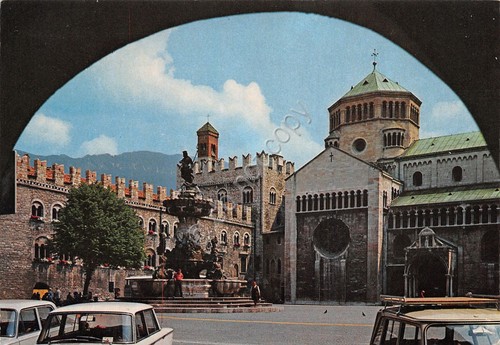 Cartolina Trento Piazza Duomo 1979