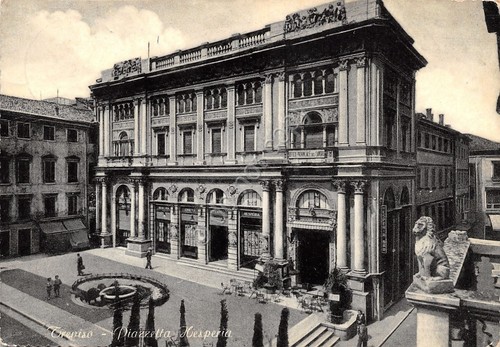 Cartolina Trento Piazzetta Esperia 1955