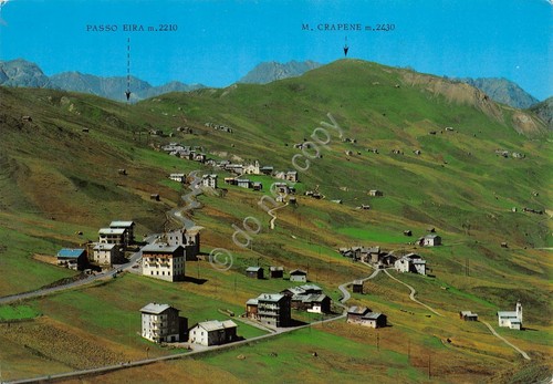 Cartolina Trepalle panorama Passo Eira M. Crapene (Sondrio)