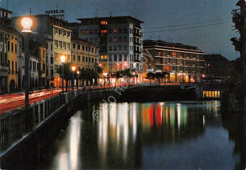 Cartolina Treviso Riviera Notturno 1975